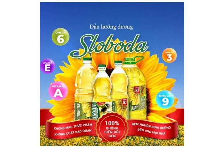 DẦU HƯỚNG DƯƠNG HỮU CƠ SLOBODA –  DẦU ĂN THƯỢNG HẠNG – SỐ 1 TẠI NGA