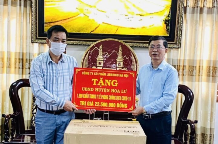 GỬI TẶNG KHẨU TRANG Y TẾ N95 CHỐNG DỊCH COVID TỚI HUYỆN HOA LƯ, NINH BÌNH