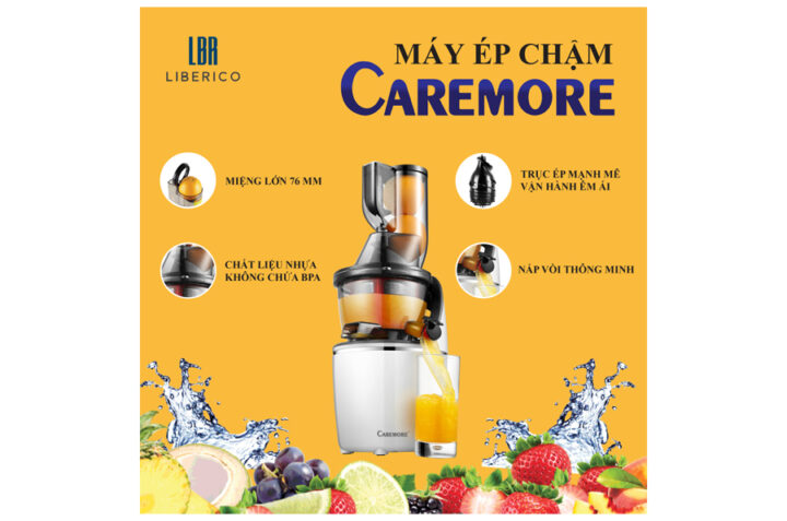 TĂNG CƯỜNG SỨC KHỎE VỚI MÁY ÉP CHẬM CAREMORE